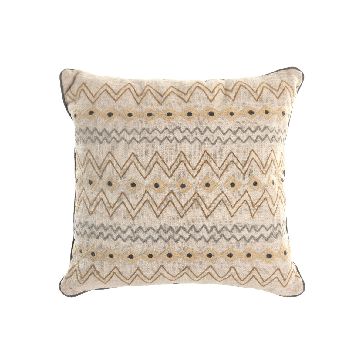 Cushion Home ESPRIT Beige Ikat 45 x 45 x 15 cm Cushion Home ESPRIT Beige Ikat 45 x 45 x 15 cm