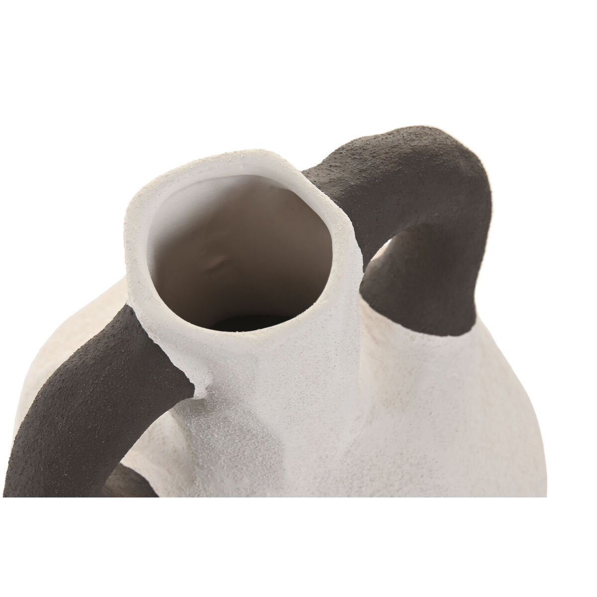 Vase Home ESPRIT White Grey Stoneware 14 x 14 x 19 cm