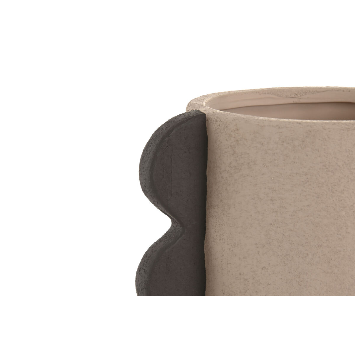 Vase Home ESPRIT Brown Stoneware