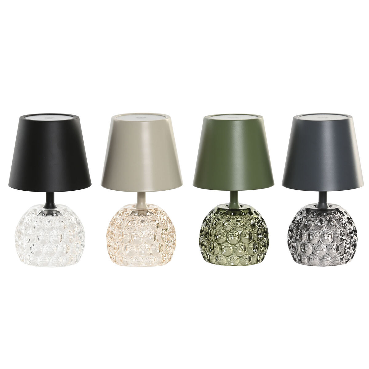 Desk lamp Home ESPRIT Yellow Green Grey (4 Units)