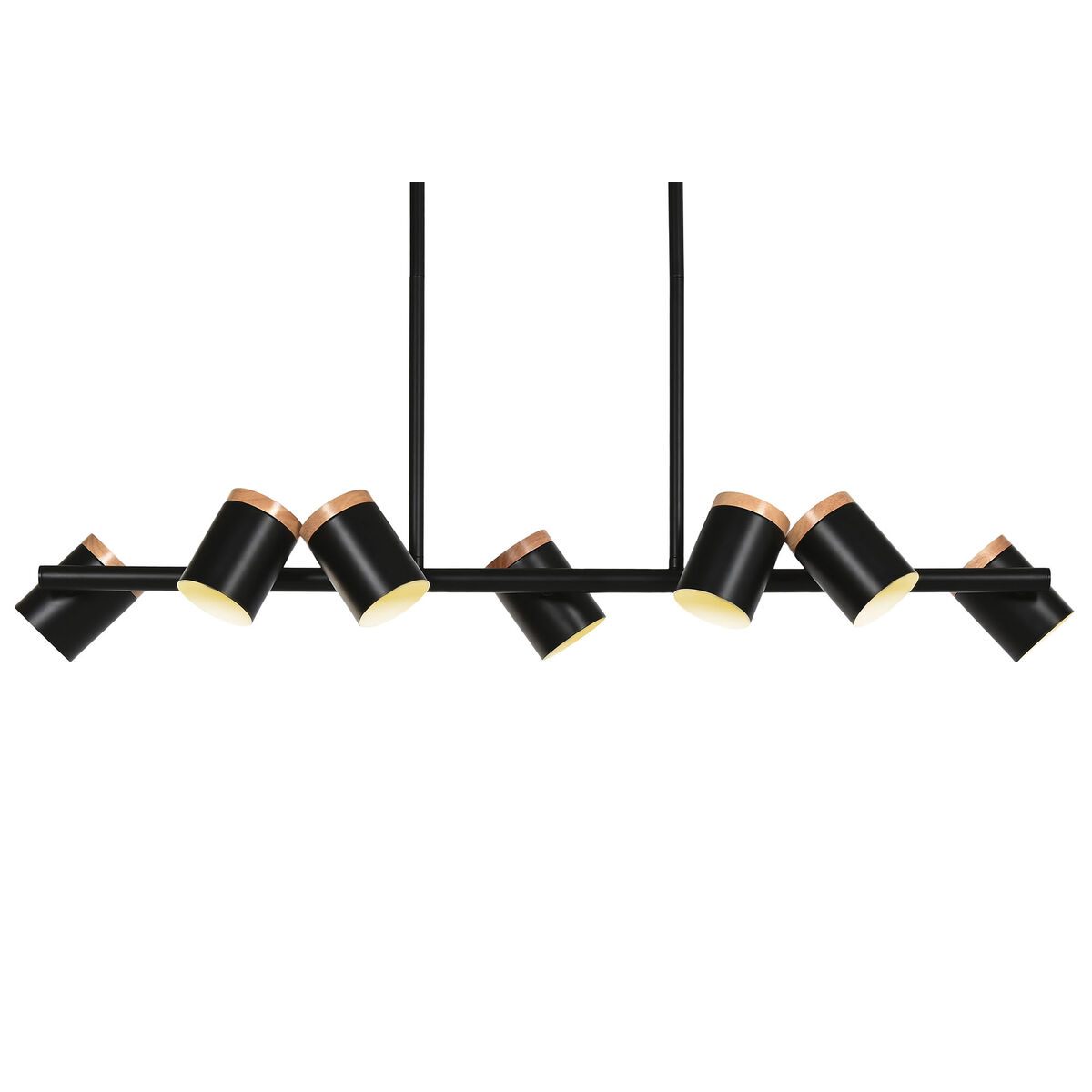 Ceiling Light Home ESPRIT Brown Black Wood Metal 104 X 18 X 164 CM