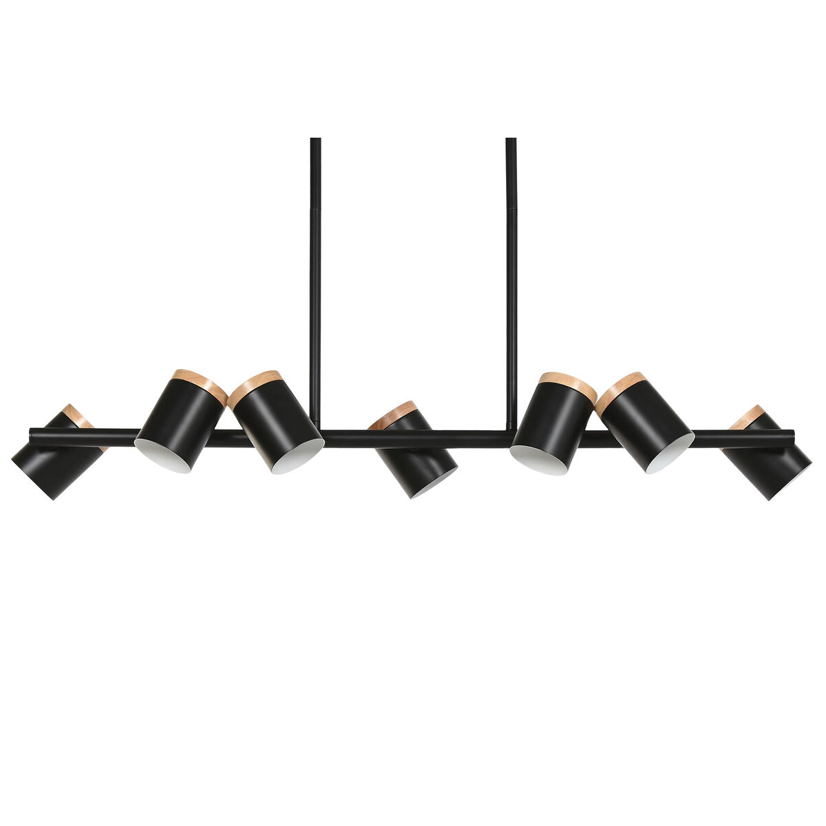 Ceiling Light Home ESPRIT Brown Black Wood Metal 104 X 18 X 164 CM