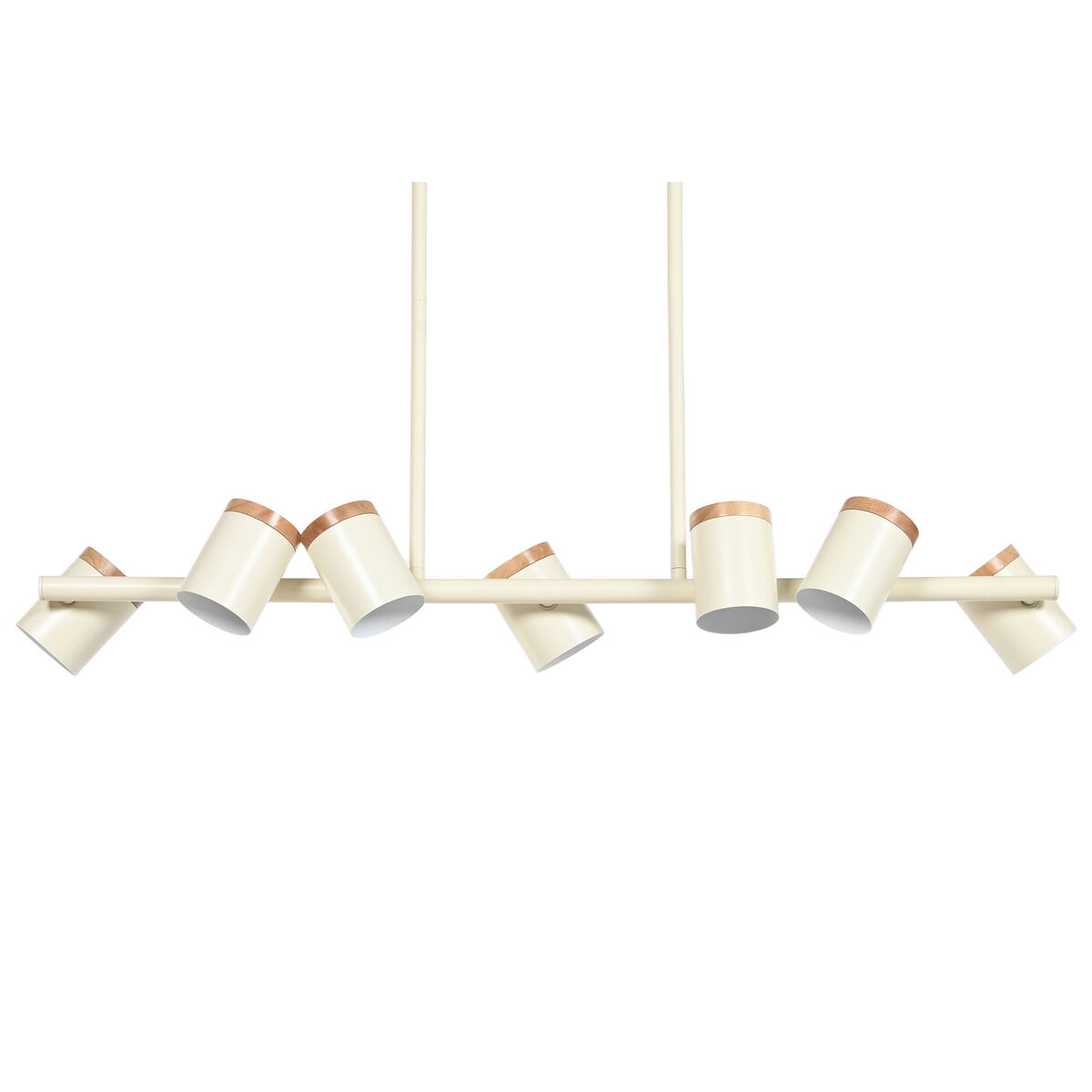 Ceiling Light Home ESPRIT White Wood Metal 104 X 18 X 164 CM