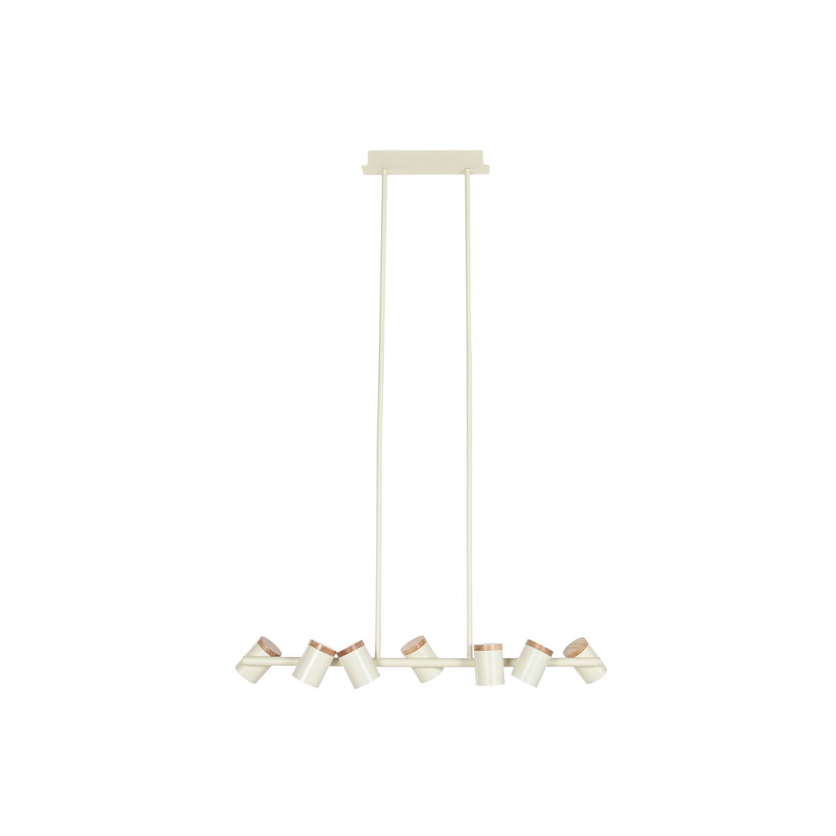 Ceiling Light Home ESPRIT White Wood Metal 104 X 18 X 164 CM