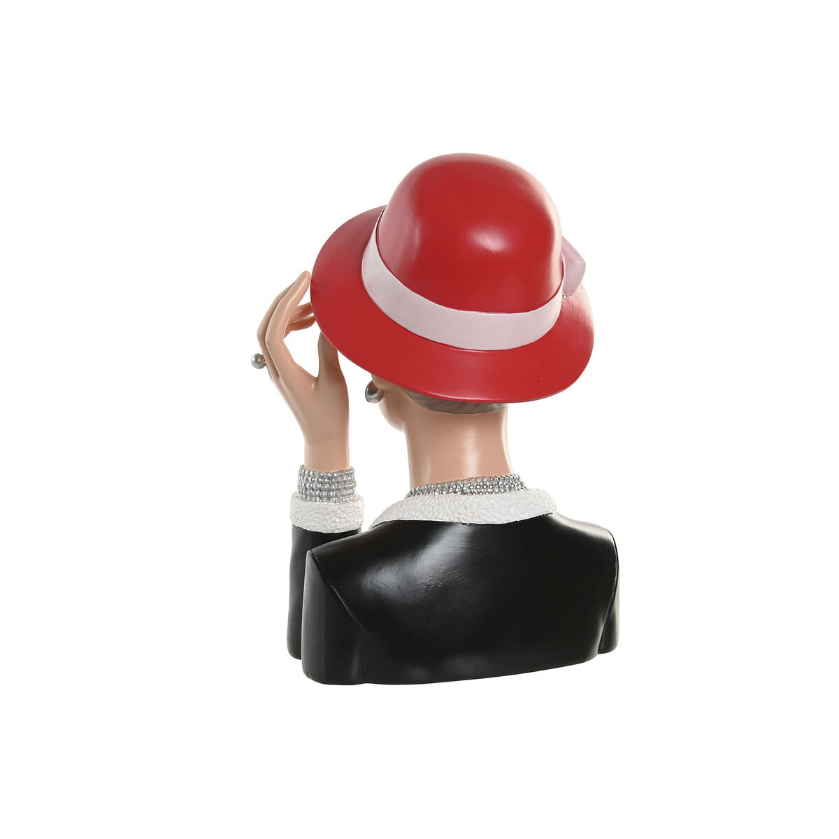 Decorative Figure Home ESPRIT Black Red Lady 17,5 X 14 X 27 CM (2 Units)