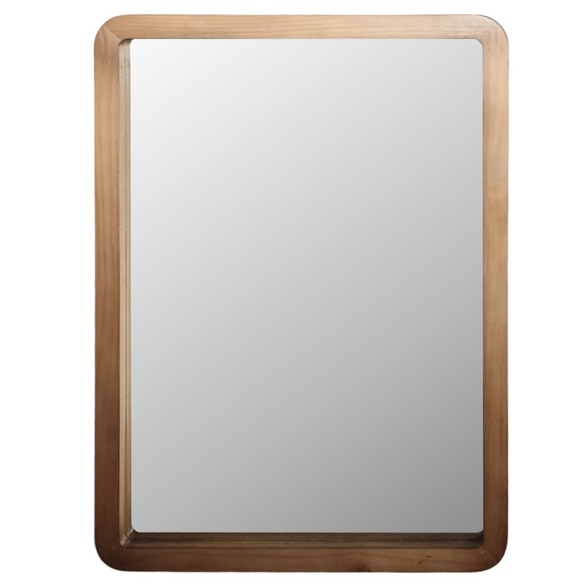 Wall mirror Home ESPRIT Brown Natural Urban 70 x 3 x 100 cm
