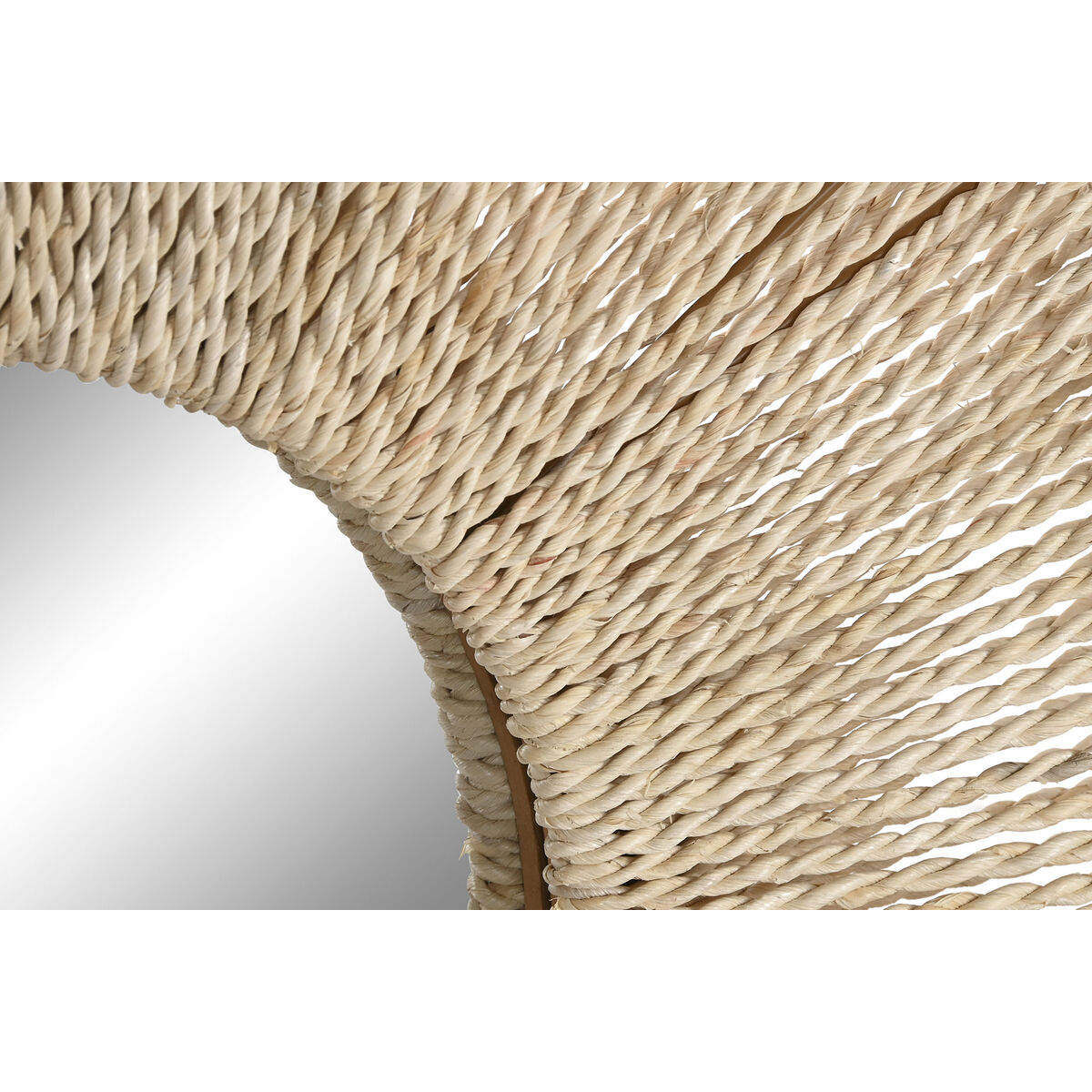 Wall mirror Home ESPRIT Natural Cottage 73 x 7 x 73 cm