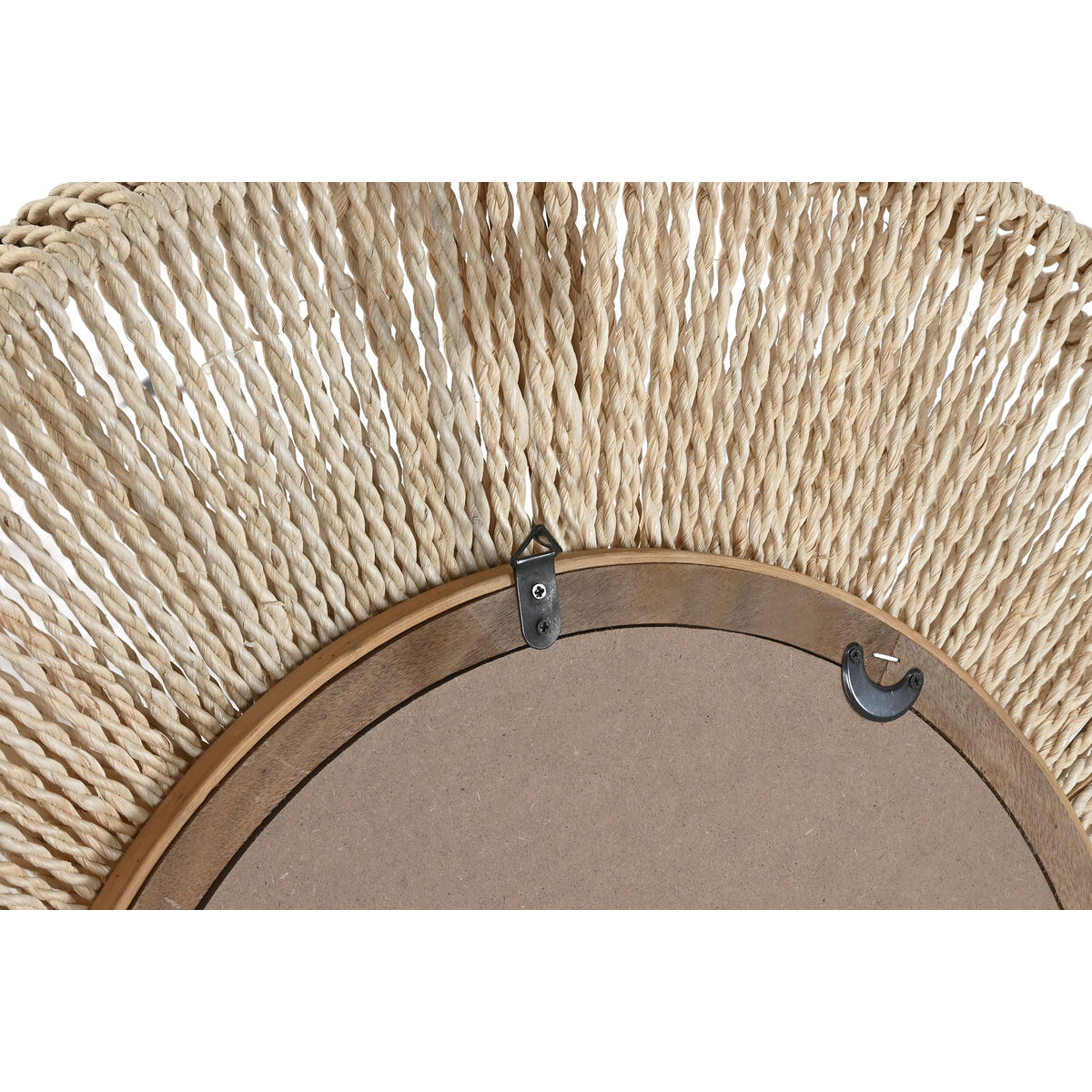 Wall mirror Home ESPRIT Natural Cottage 73 x 7 x 73 cm