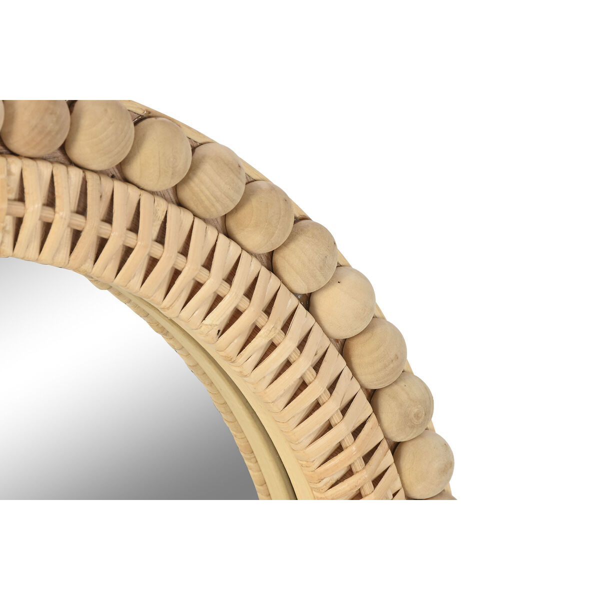 Wall mirror Home ESPRIT Natural Scandi 48 X 3 X 80 CM