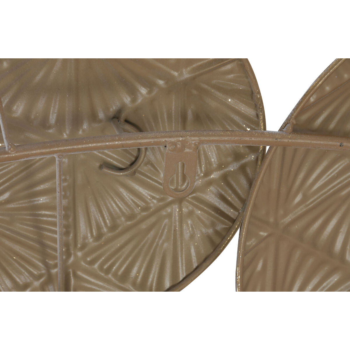 Decorative Figure Home ESPRIT White Golden Circles Stripped 102 X 7 X 74 CM