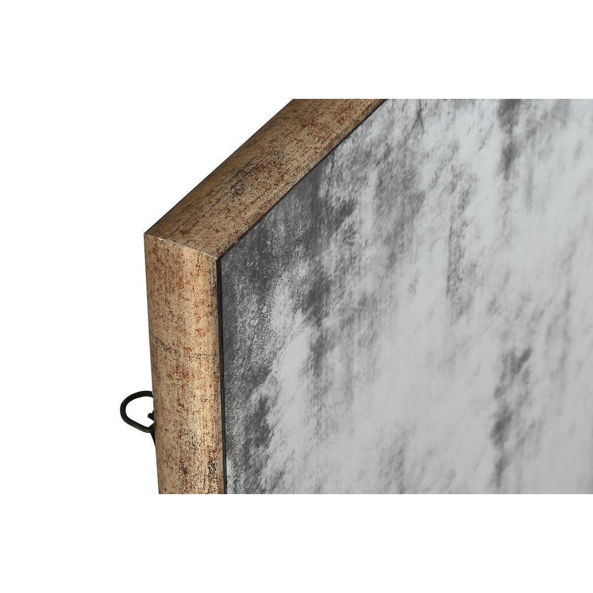 Wall mirror Home ESPRIT Black Golden Vintage 80 x 4 x 80 cm