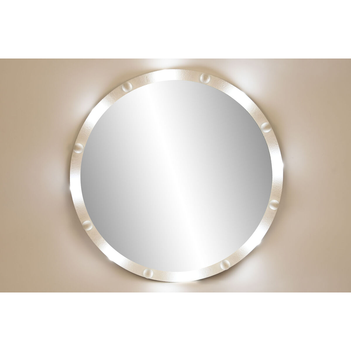 Wall mirror Home ESPRIT White Modern 100 X 7,5 X 100 CM