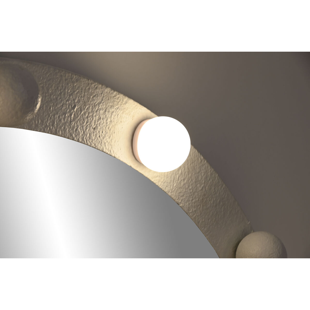Wall mirror Home ESPRIT White Modern 100 X 7,5 X 100 CM