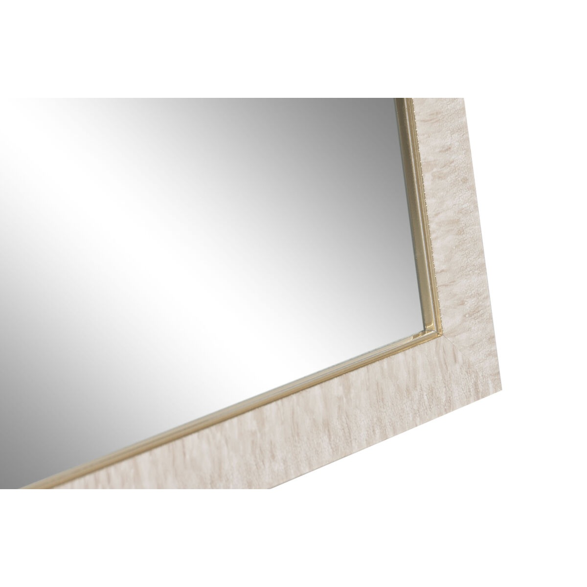 Free standing mirror Home ESPRIT White Brown Beige Grey Crystal polystyrene 35,5 x 40 x 156 cm (4 Units)
