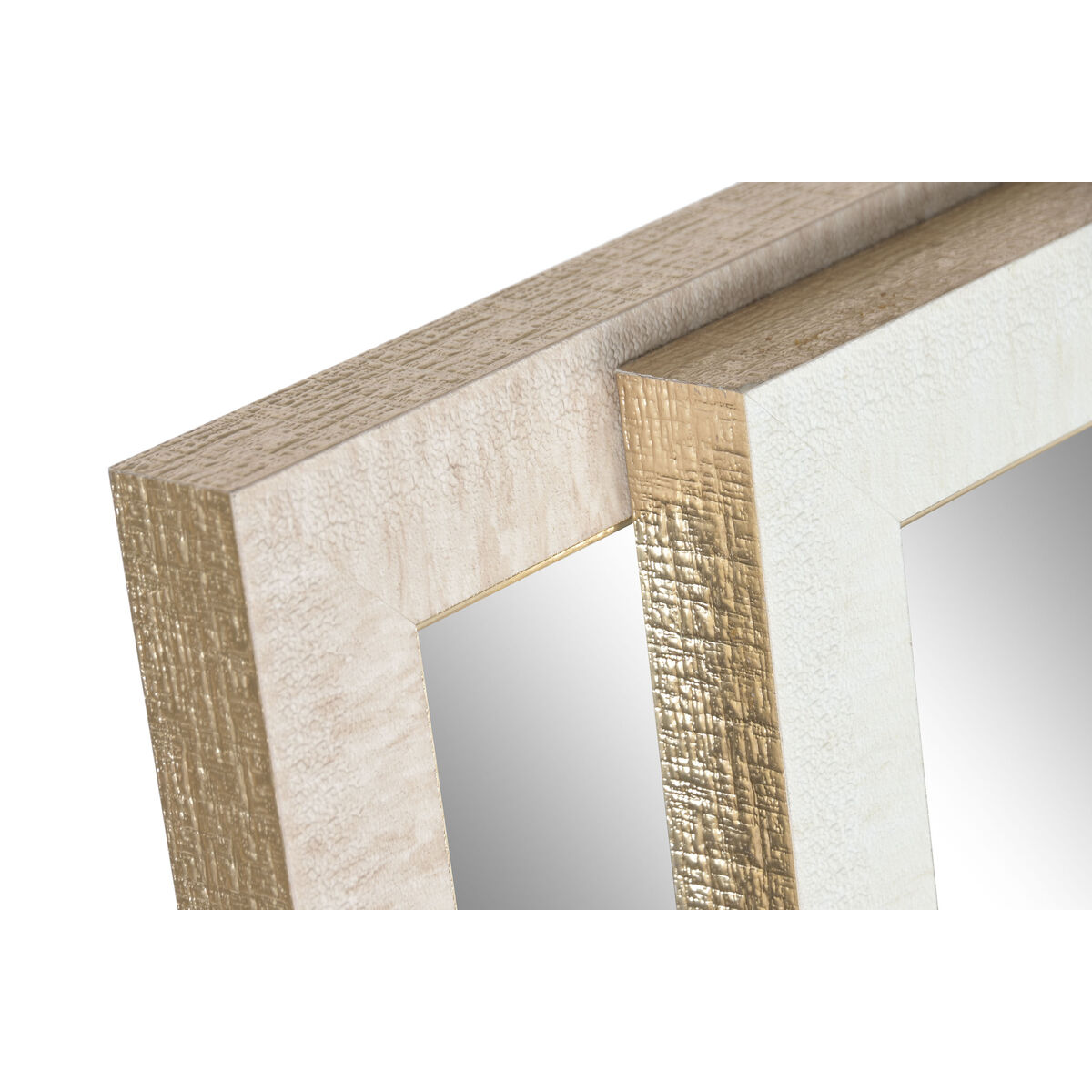 Free standing mirror Home ESPRIT White Brown Beige Grey Crystal polystyrene 35,5 x 40 x 156 cm (4 Units)