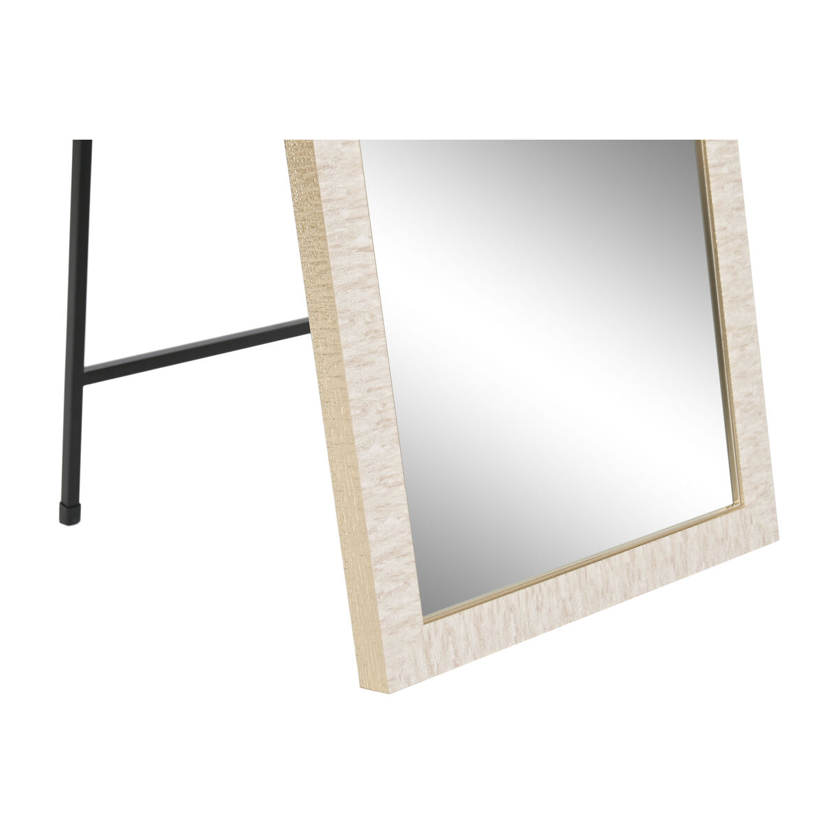 Free standing mirror Home ESPRIT White Brown Beige Grey Crystal polystyrene 35,5 x 40 x 156 cm (4 Units)