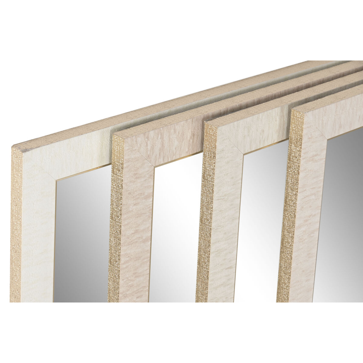 Wall mirror Home ESPRIT White Brown Beige Grey Modern 68 x 2 x 156 cm (4 Units)
