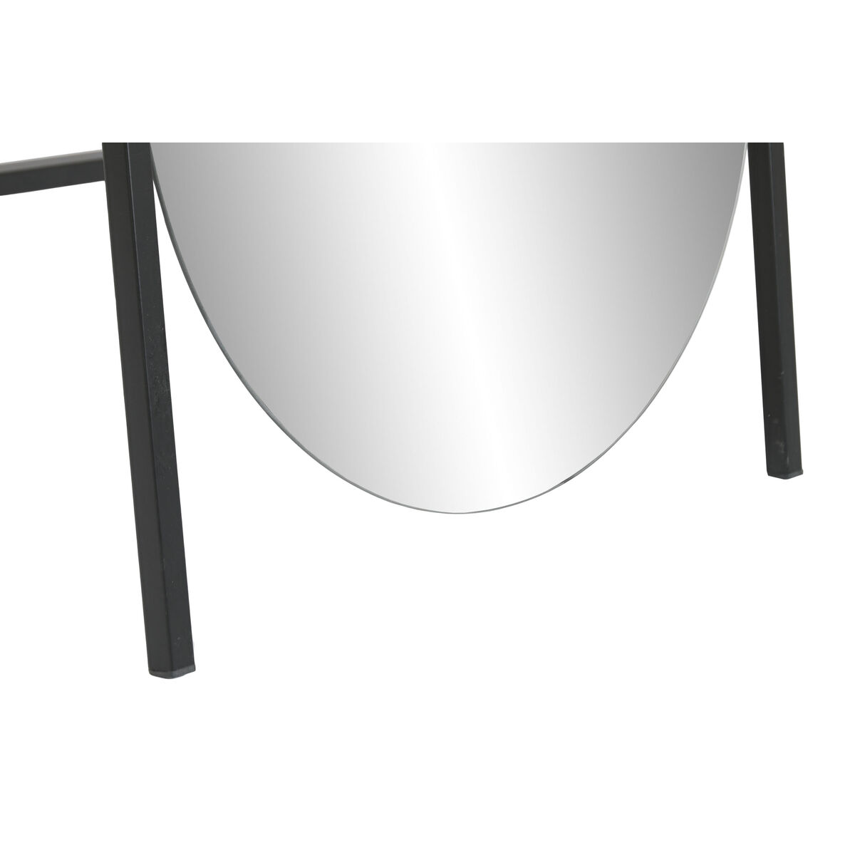 Free standing mirror Home ESPRIT Black Crystal Iron