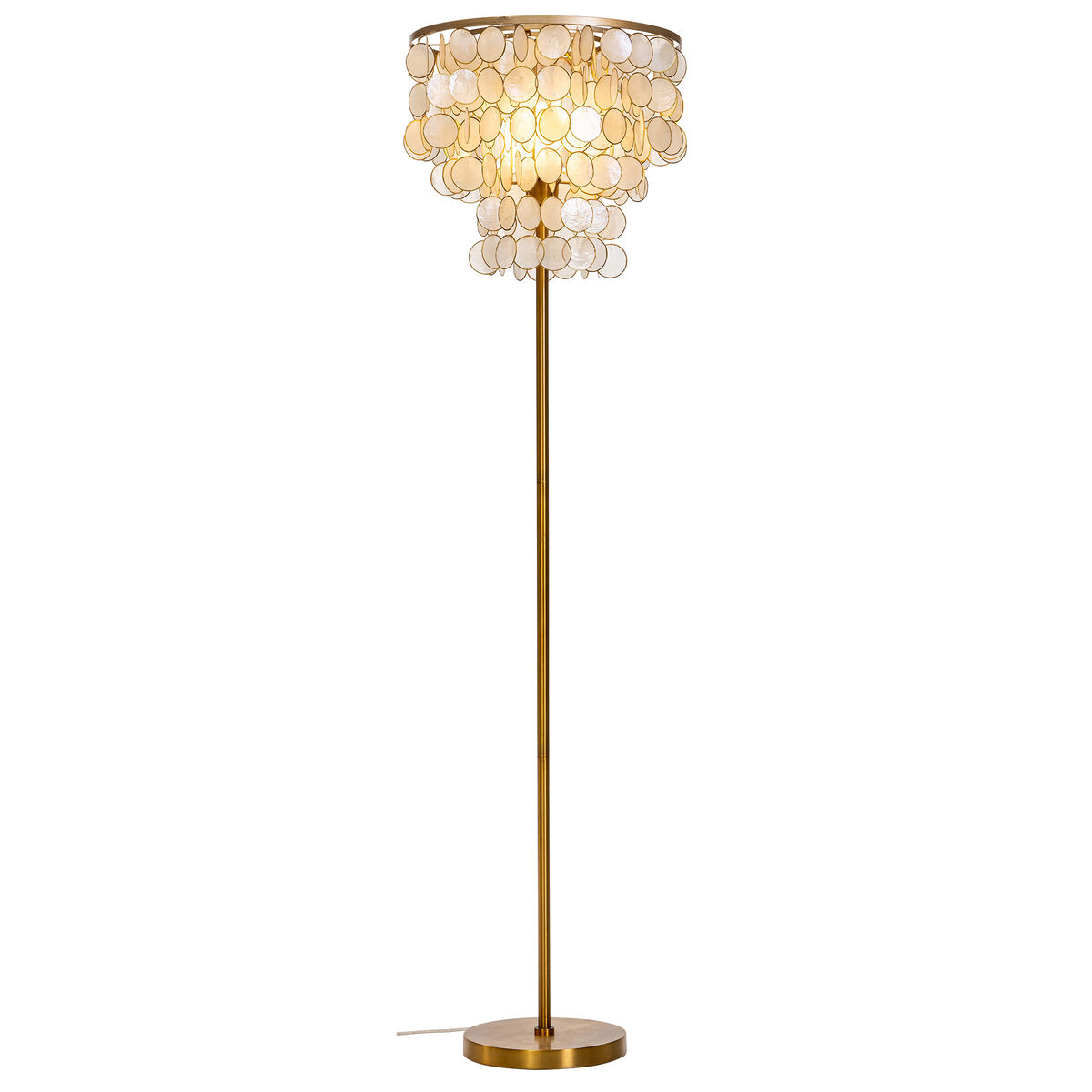 Floor Lamp Home ESPRIT Beige Golden 220 V 40 x 40 x 153 cm
