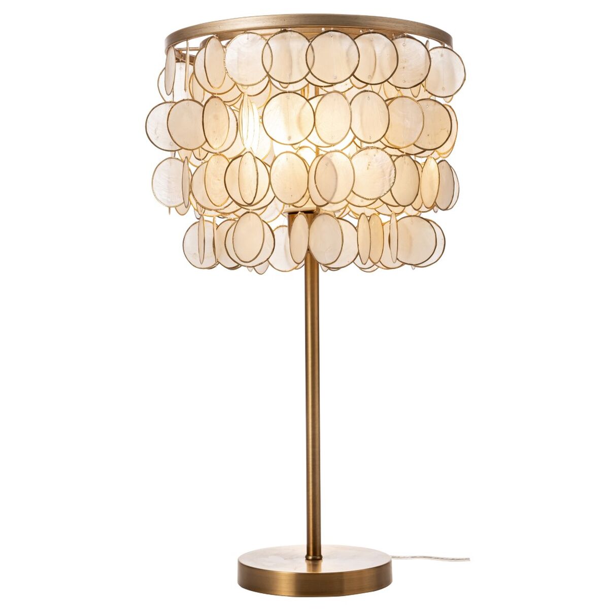 Desk lamp Home ESPRIT Beige Golden 50 W 220 V