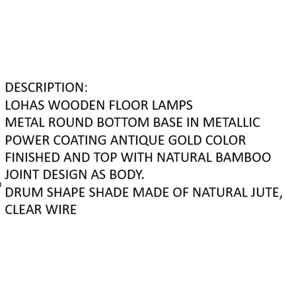 Floor Lamp Home ESPRIT Brown 220 V 40 x 40 x 150 cm