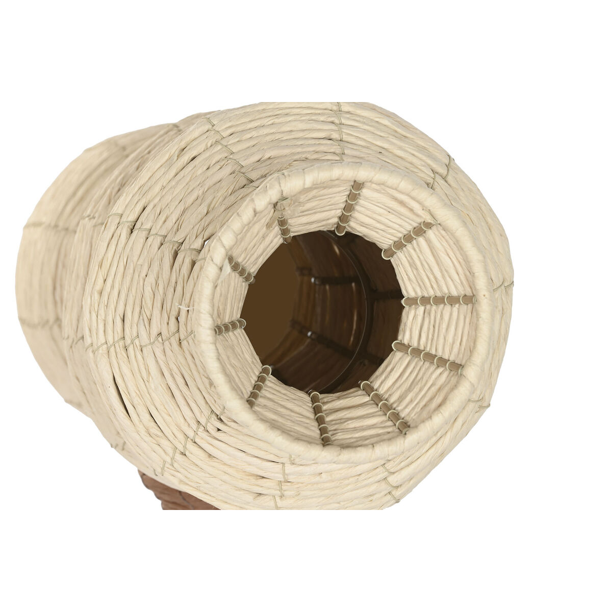 Vase Home ESPRIT Brown Natural Urban 20 x 20 x 70 cm (2 Units)