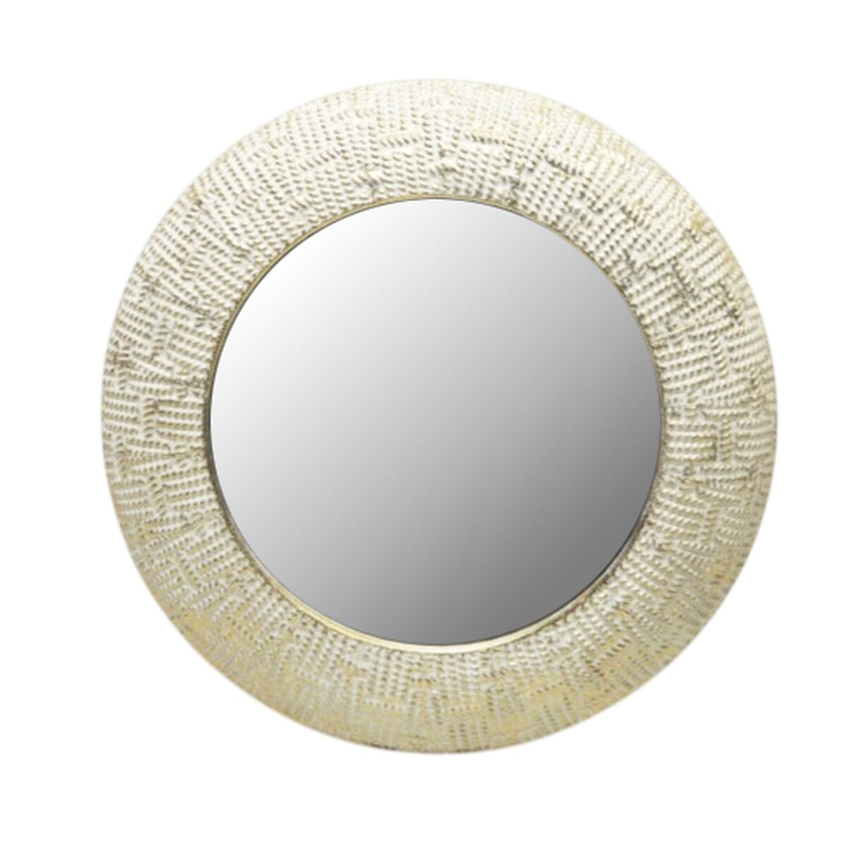Wall mirror Home ESPRIT White Golden Oriental 73 x 7 x 73 cm