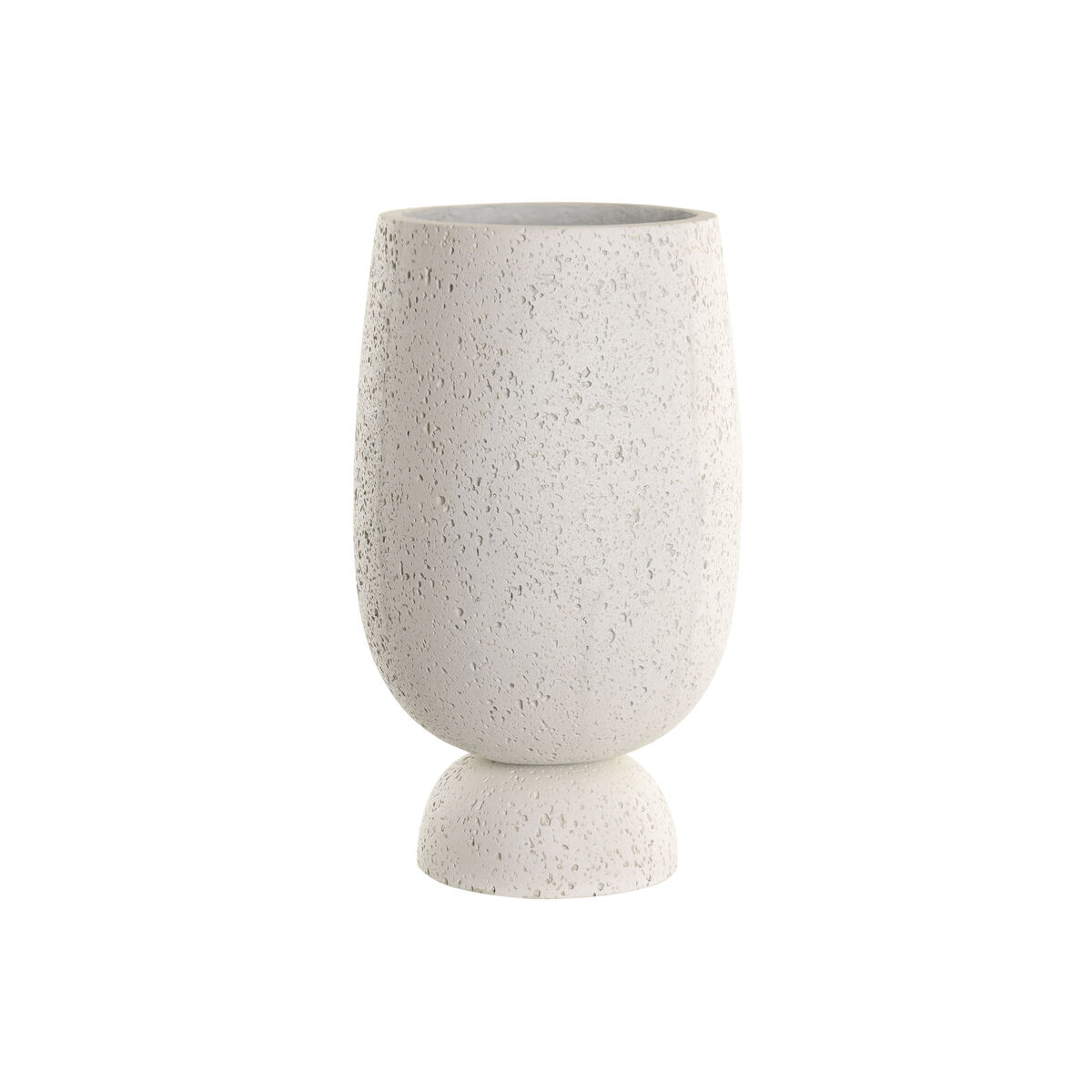 Planter Home ESPRIT White Fibre Mediterranean 35 x 35 x 60 cm