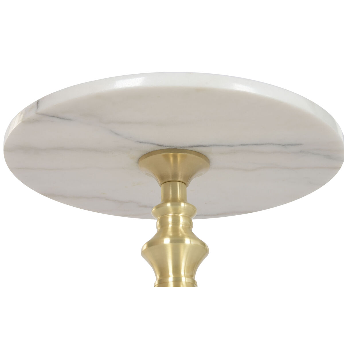 Side table Home ESPRIT White Golden 41 X 41 X 58 CM