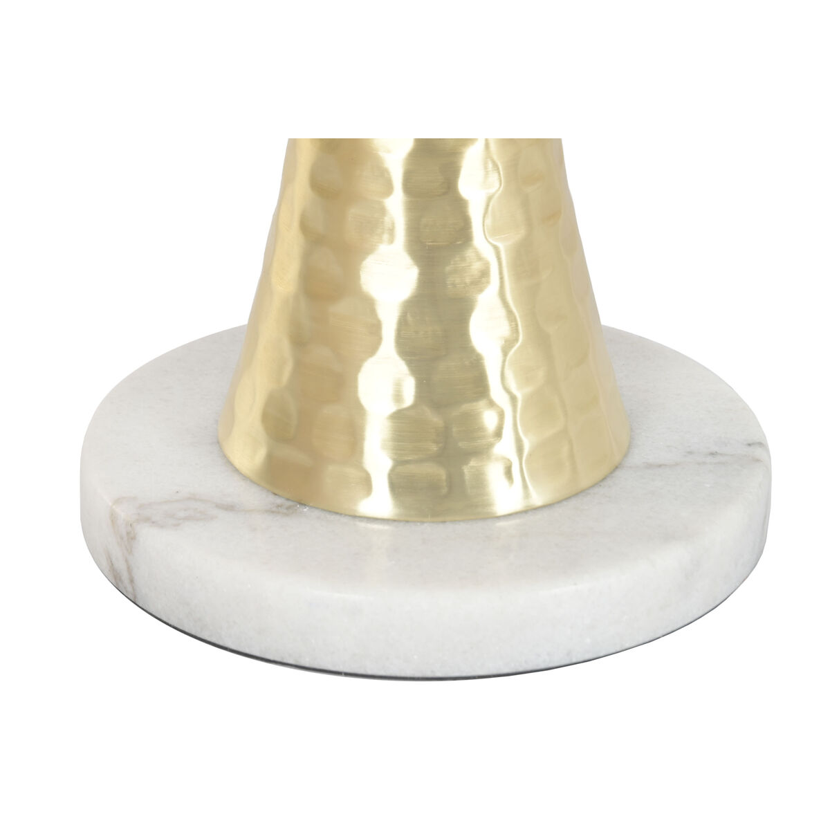 Side table Home ESPRIT White Golden 41 x 41 x 53 cm
