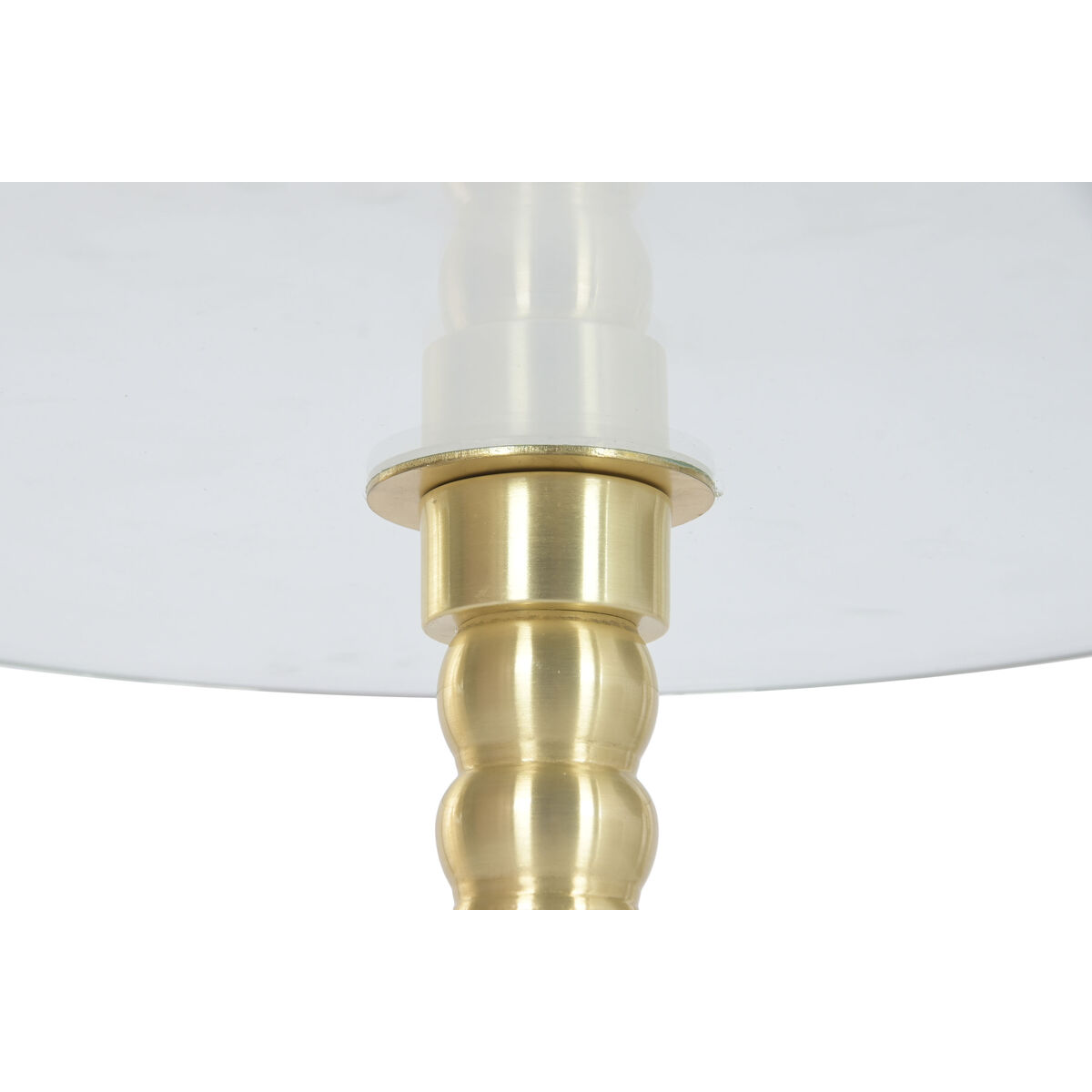 Side table Home ESPRIT White Golden 41 x 41 x 53 cm