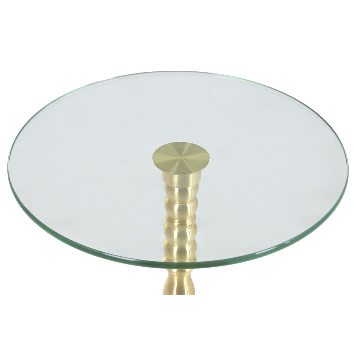 Side table Home ESPRIT White Golden 41 x 41 x 53 cm
