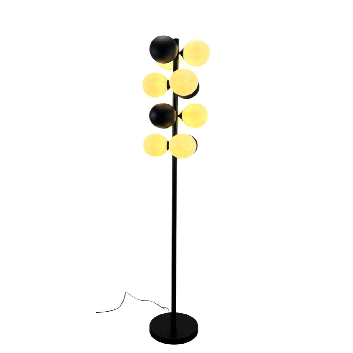 Floor Lamp Home ESPRIT White Black 28 X 28 X 155 CM