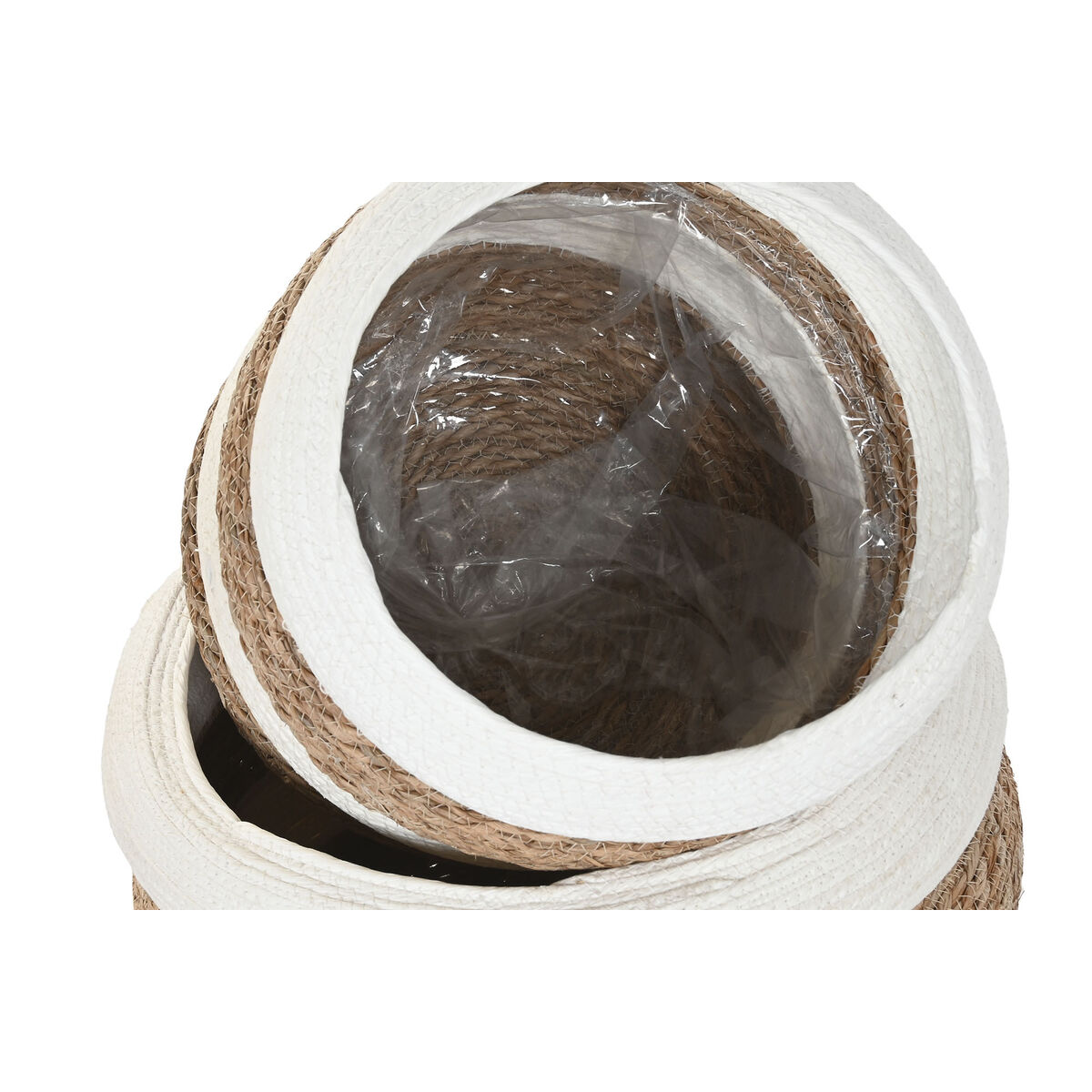 Planter Home ESPRIT Bicoloured Fibre Urban (3 Pieces)