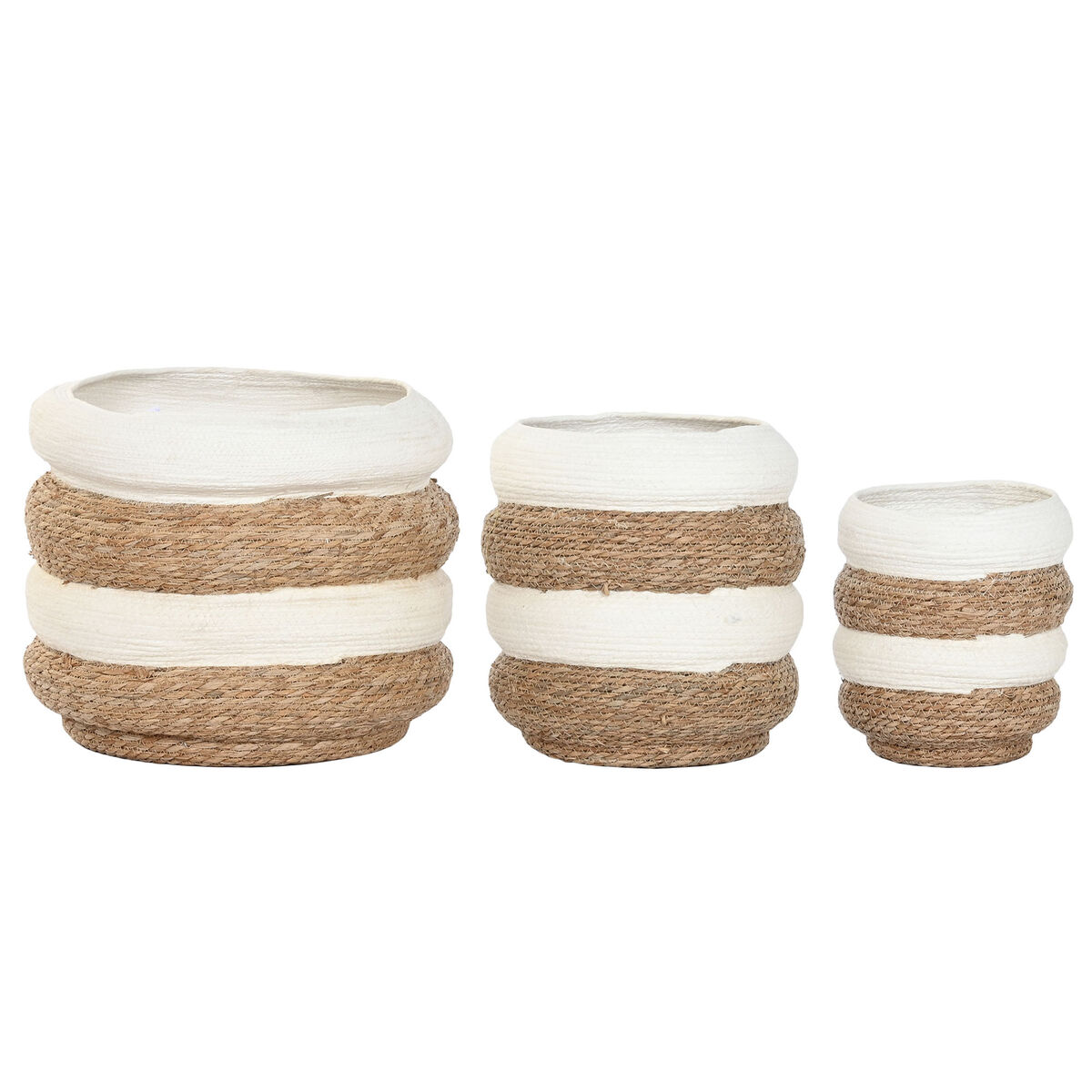 Planter Home ESPRIT Bicoloured Fibre Urban (3 Pieces) Planter Home ESPRIT Bicoloured Fibre Urban (3 Pieces)
