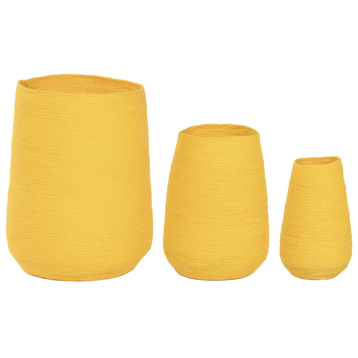 Planter Home ESPRIT Yellow Fibre Urban 30 x 30 x 60 cm (3 Pieces) Planter Home ESPRIT Yellow Fibre Urban 30 x 30 x 60 cm (3 Pieces)