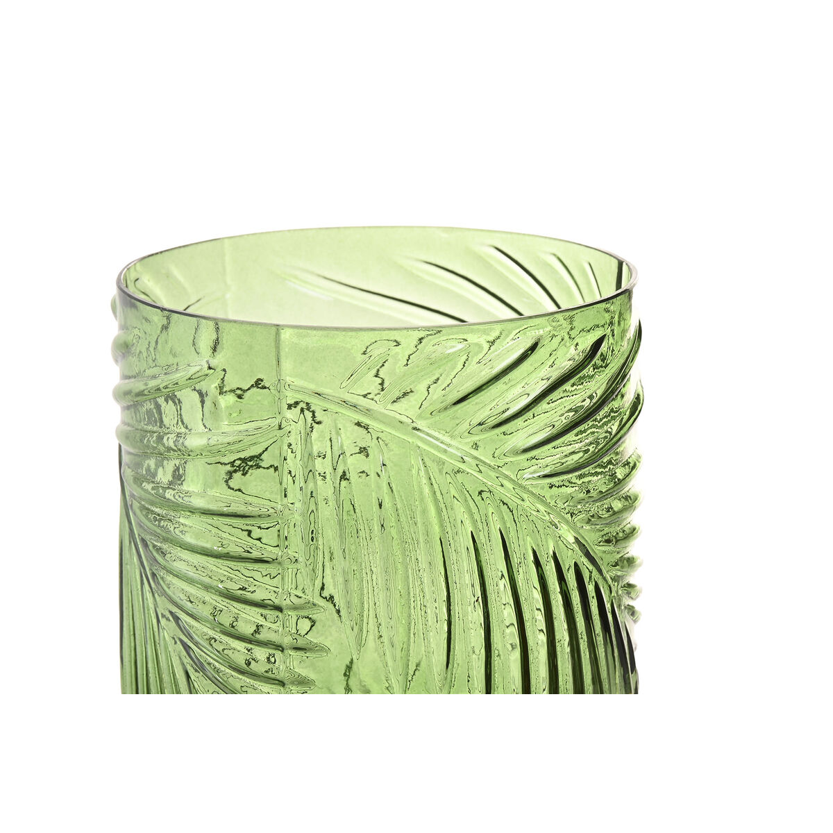 Lighting decoration Home ESPRIT Metal Crystal Tropical 14 x 14 x 26 cm (2 Units)