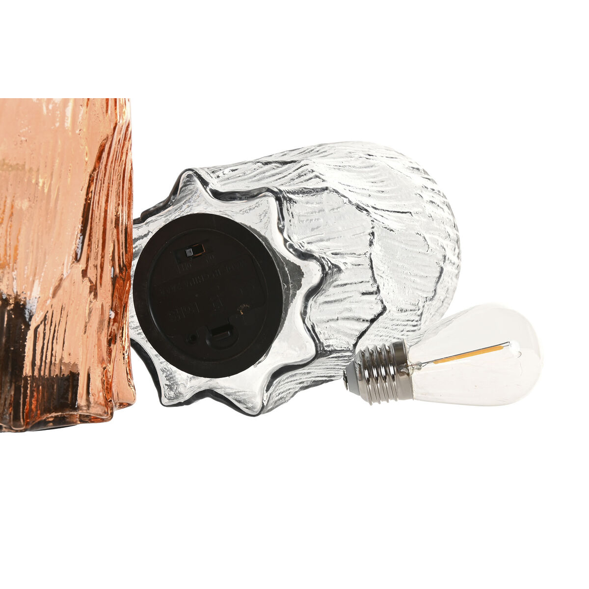 Lighting decoration Home ESPRIT Crystal Urban 10 x 10 x 16 cm (2 Units)