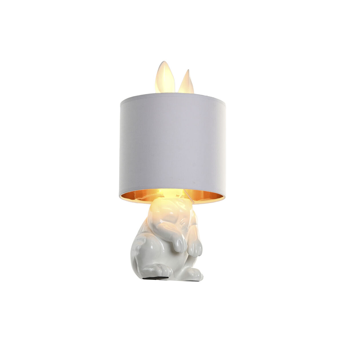 Desk lamp Home ESPRIT White Golden 50 W 220 V