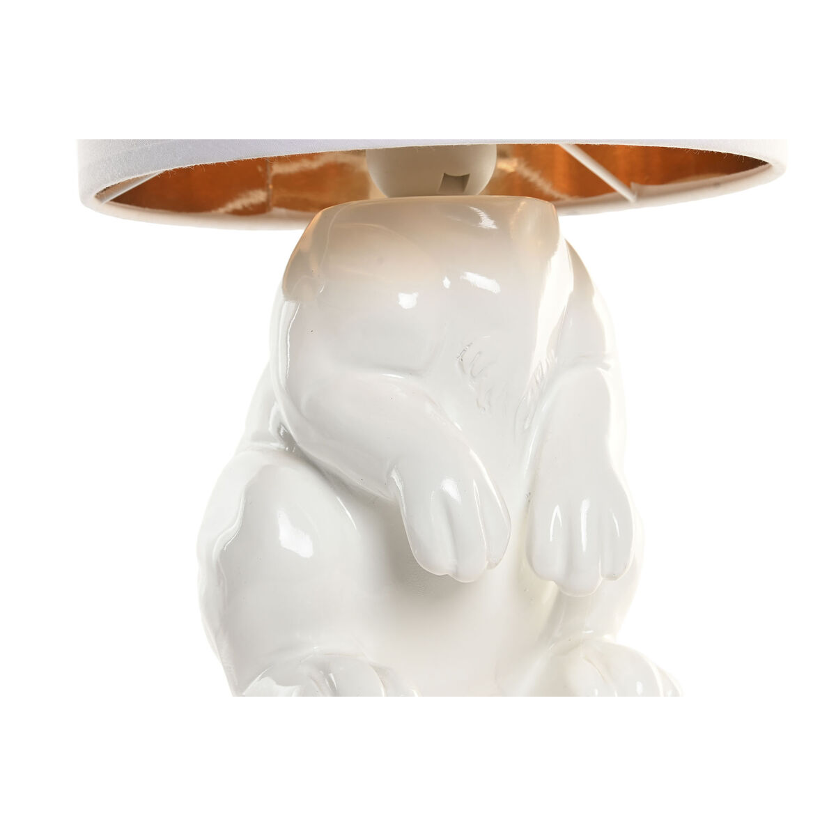 Desk lamp Home ESPRIT White Golden 50 W 220 V