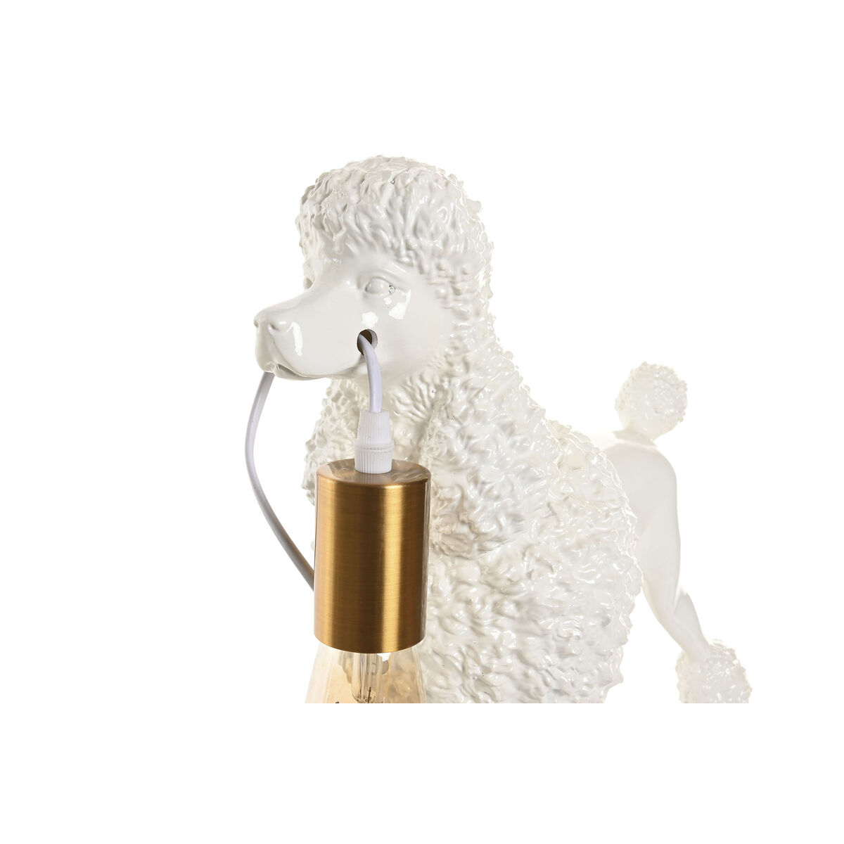 Desk lamp Home ESPRIT White Golden 50 W 220 V