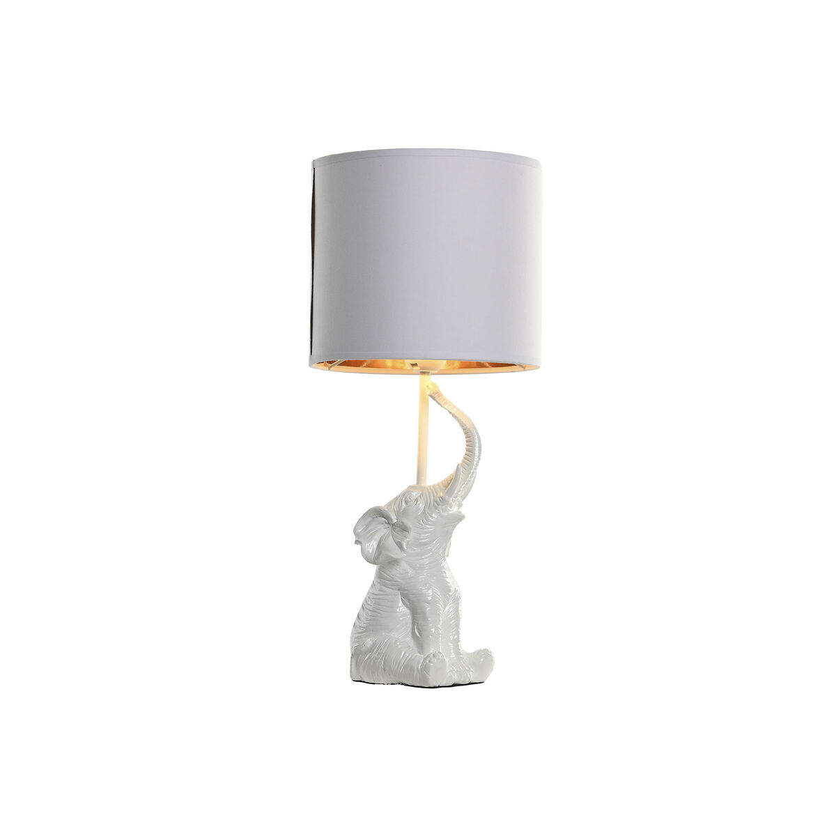 Desk lamp Home ESPRIT White Golden 50 W 220 V