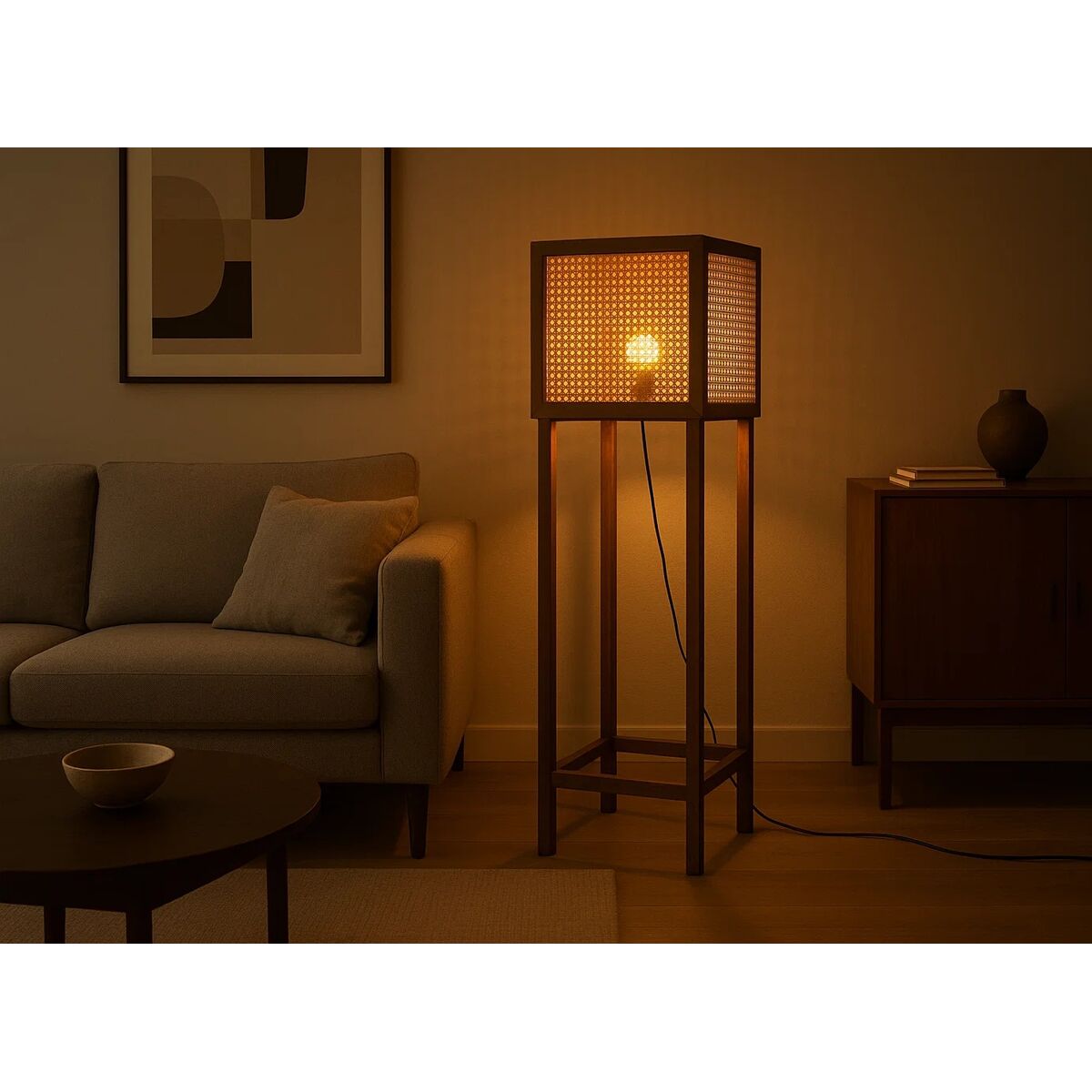 Floor Lamp Home ESPRIT Brown 32 X 32 X 100 CM