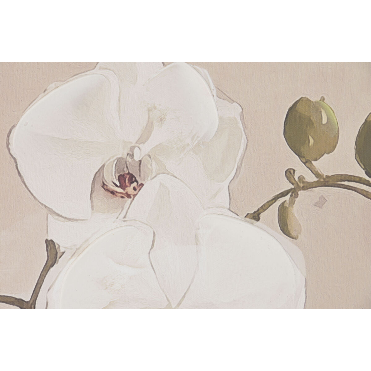 Canvas Home ESPRIT White Red Oriental Vase 80 x 4,5 x 100 cm (2 Units)