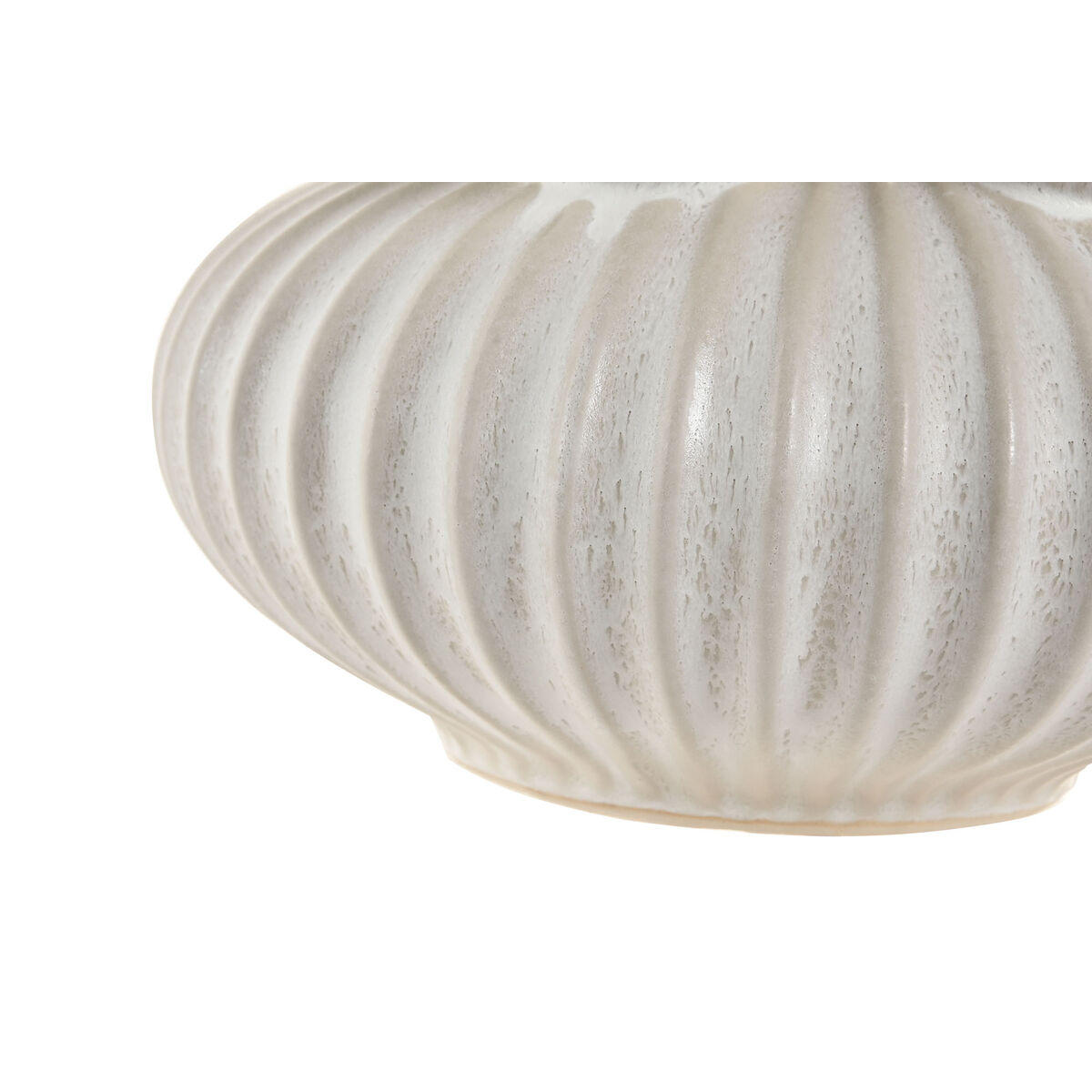 Vase Home ESPRIT Cream Ceramic Mediterranean 18 x 18 x 23 cm