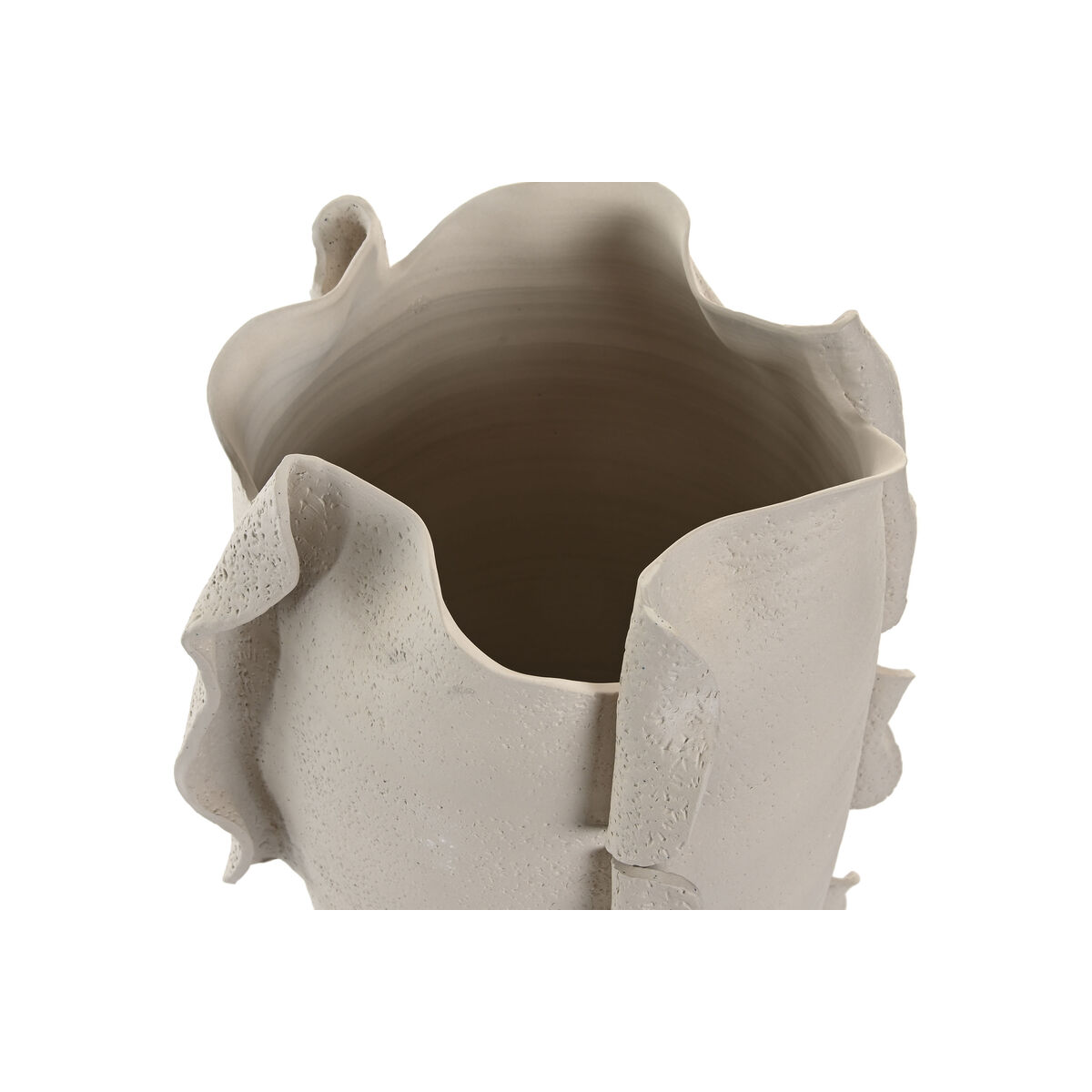Vase Home ESPRIT White Ceramic Traditional style Modern 27 x 27 x 47 cm