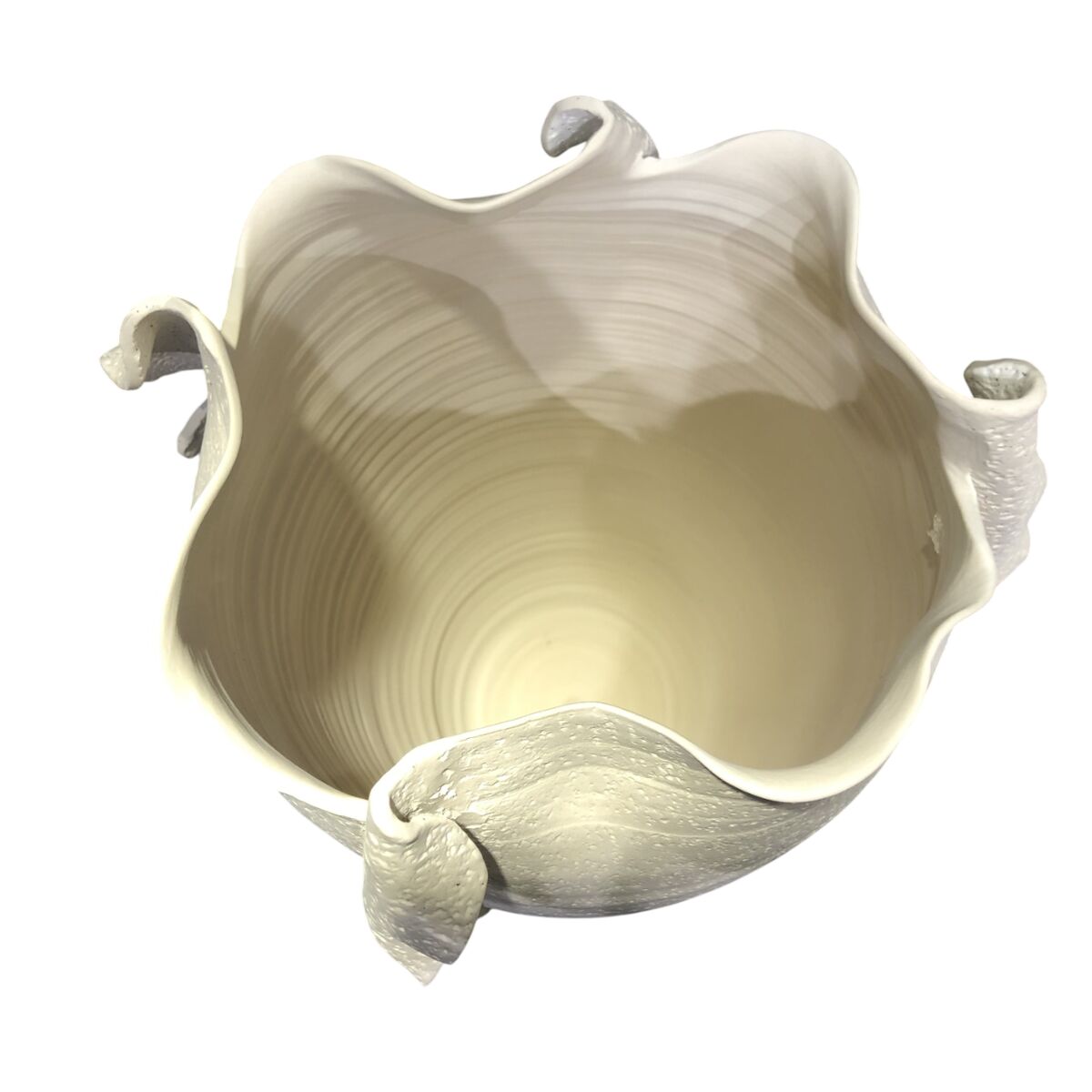 Vase Home ESPRIT White Ceramic Traditional style Modern 27 x 27 x 47 cm