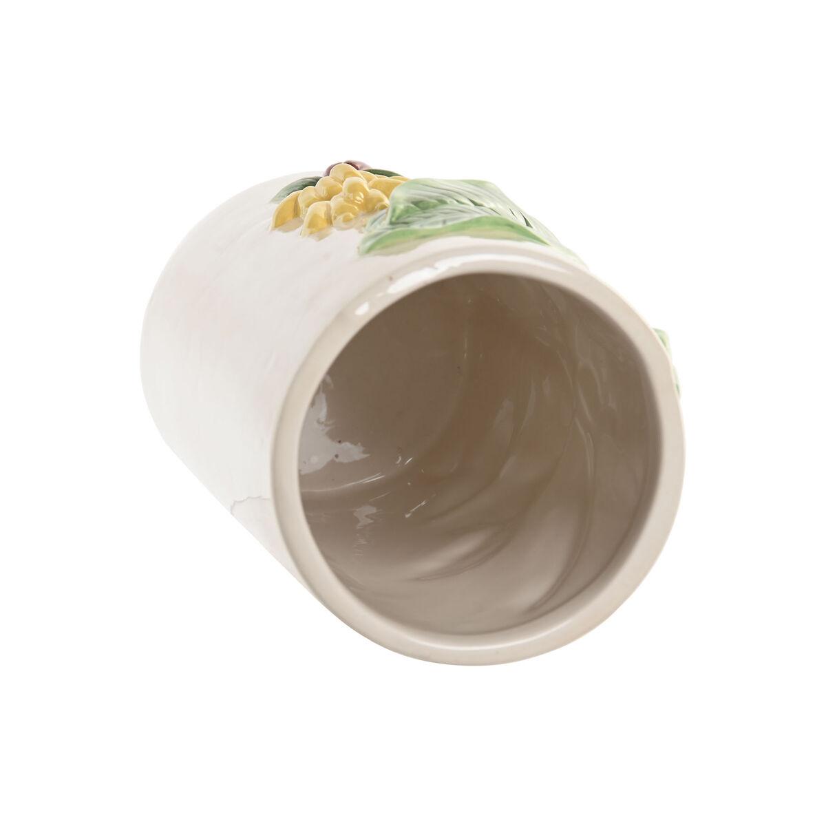 Vase Home ESPRIT Green Beige Ceramic Birds Tropical 12 x 12 x 22 cm
