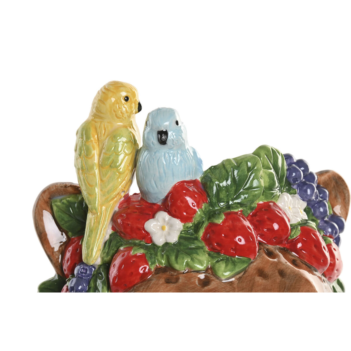 Vase Home ESPRIT Brown Ceramic Tropical 16 x 16 x 38 cm