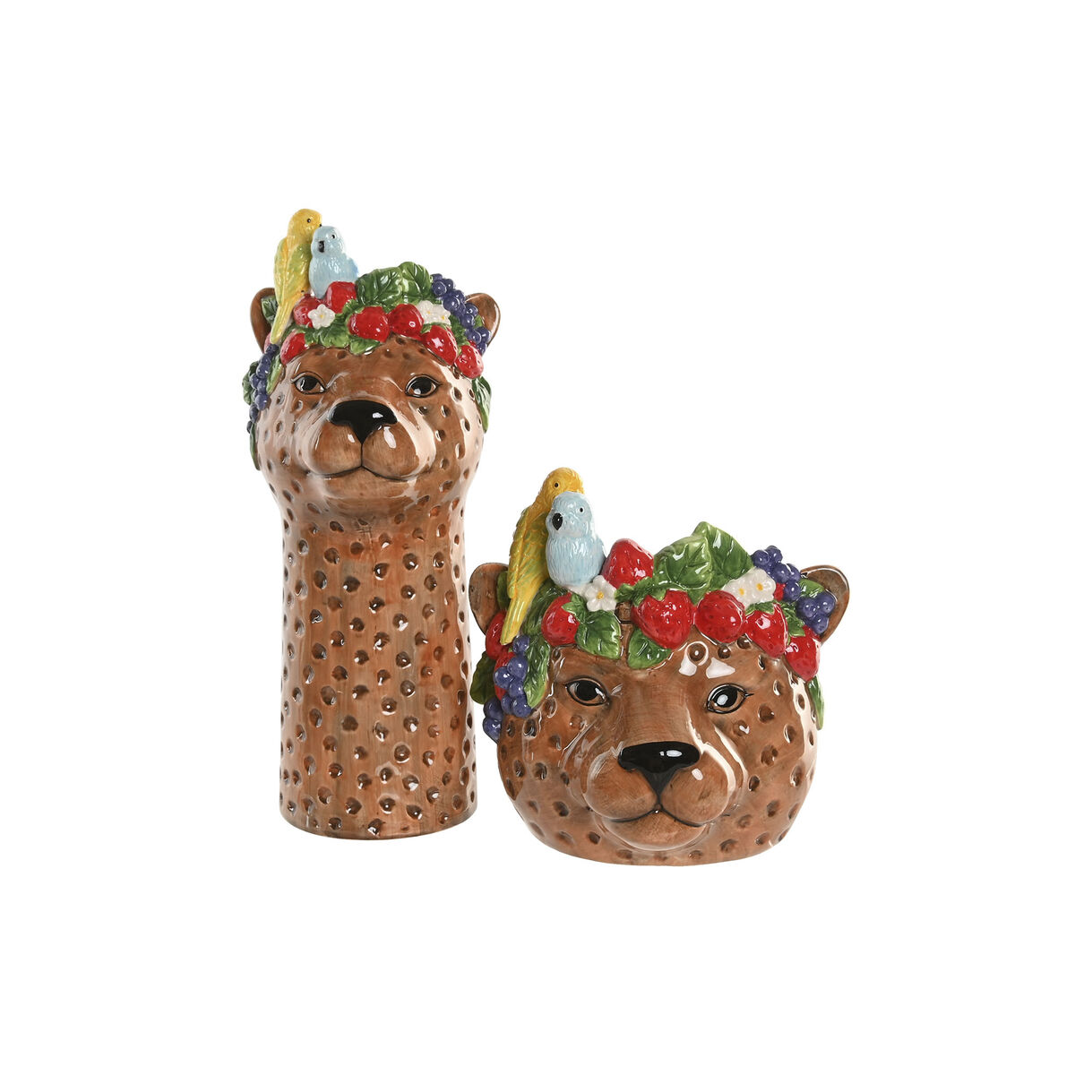 Centerpiece Home ESPRIT Brown Ceramic 25 X 23 X 23,5 CM